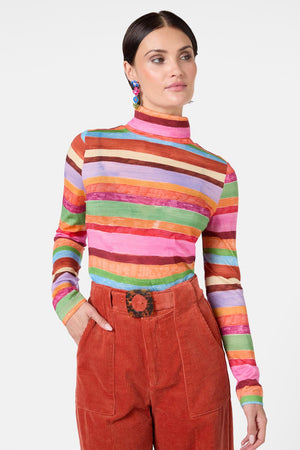 Gorman - Technicolour Polo Top - print