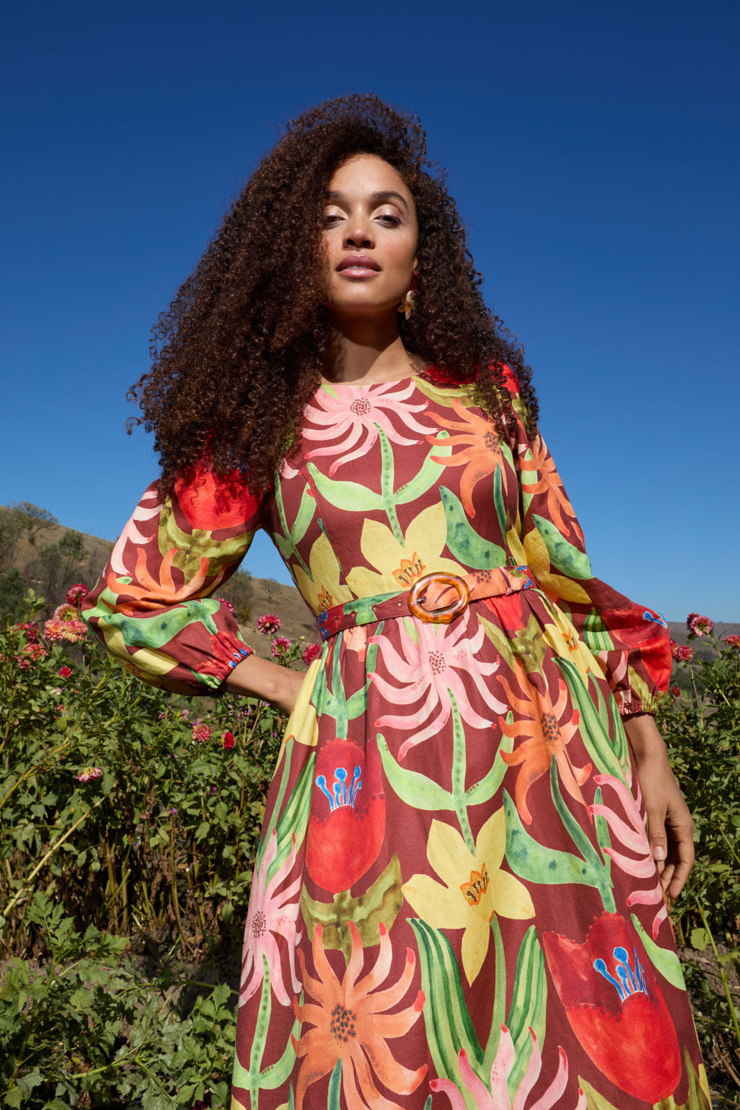 Gorman - Rosie's Posies Long Dress - print