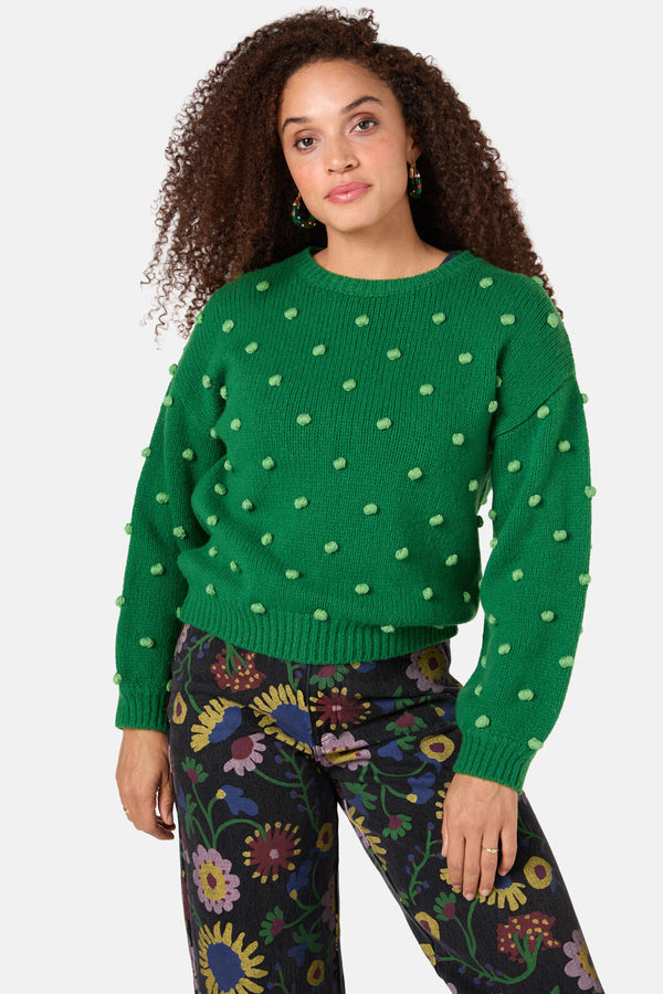 Gorman - Pom Pom Jumper - green