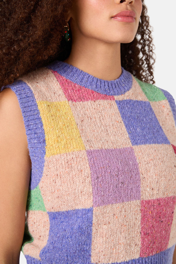 Gorman - Patchwork Vest - check