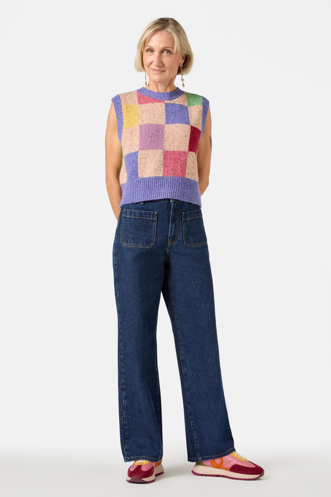 Gorman - Patchwork Vest - check