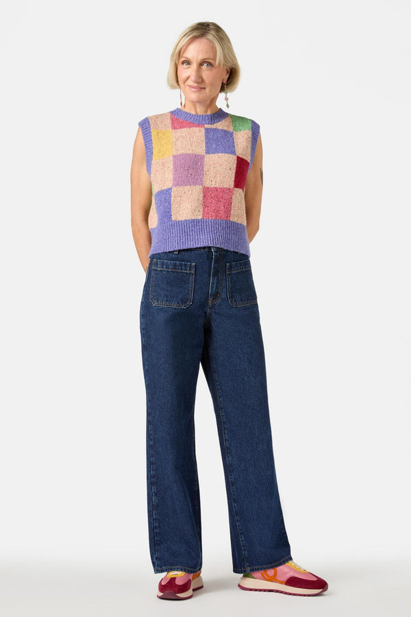 Gorman - Patchwork Vest - check