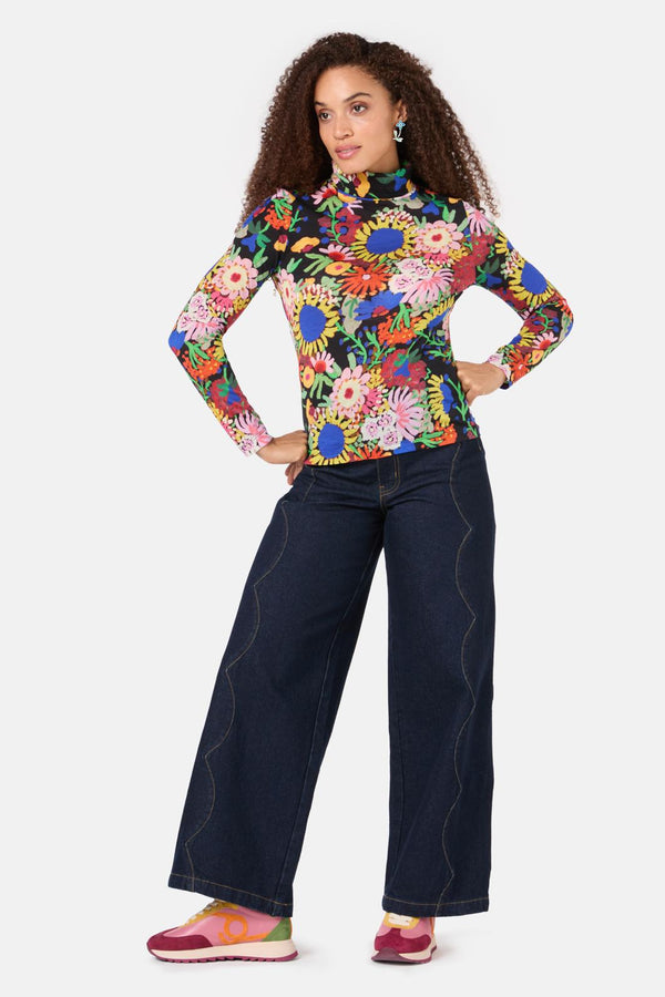 Gorman - Bloomscape Polo Top - print