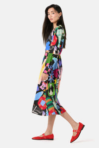 Gorman - Crafternoon V-Neck Dress - print