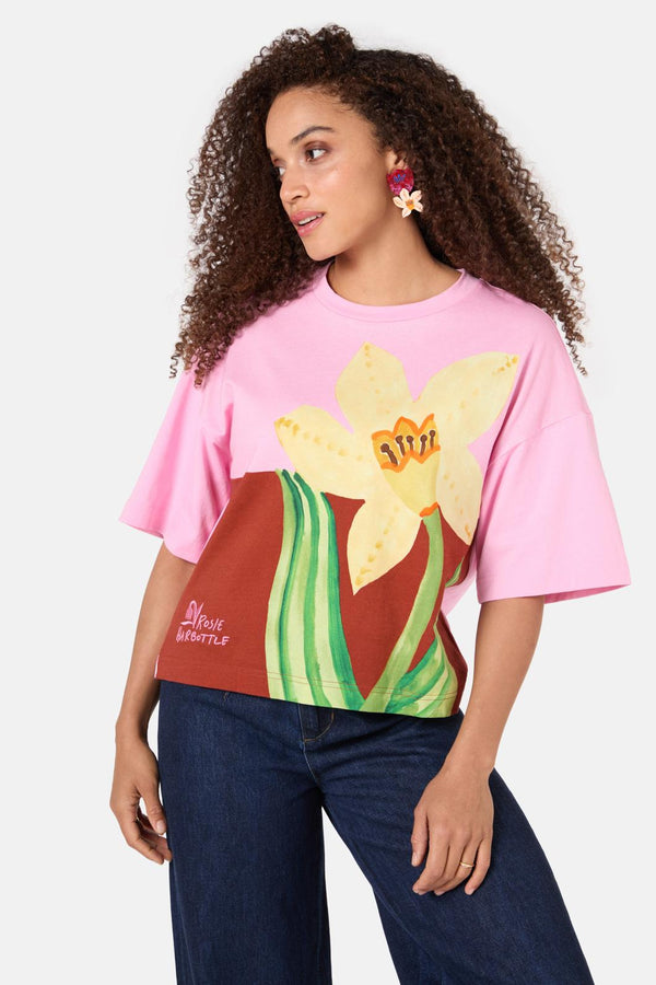 Gorman - Daffodil Placement Relaxed Tee - print