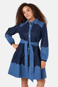 Gorman - Picking Petals Denim Dress - denim