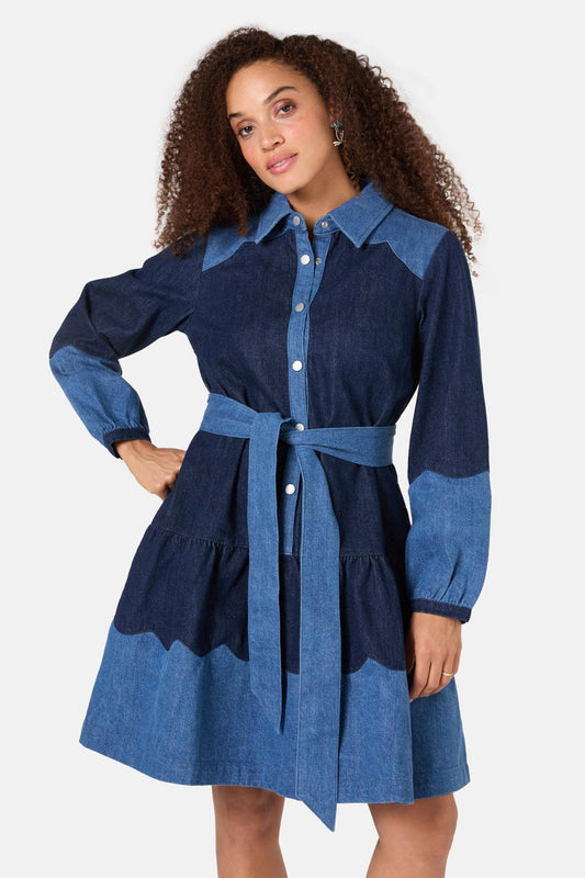 Gorman - Picking Petals Denim Dress - denim