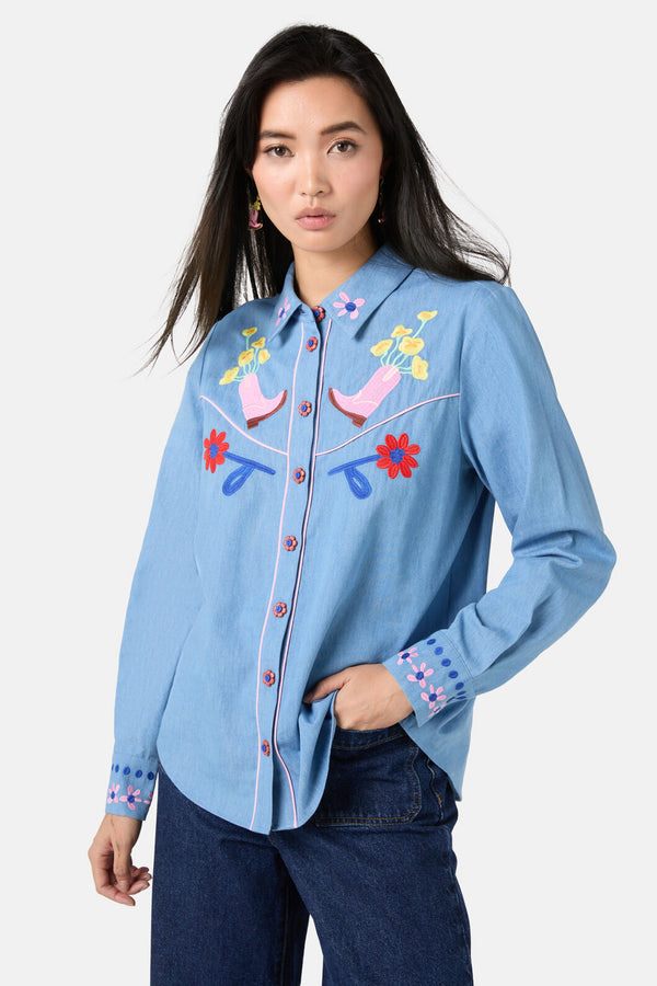 Gorman - Windowsill Shirt - chambray
