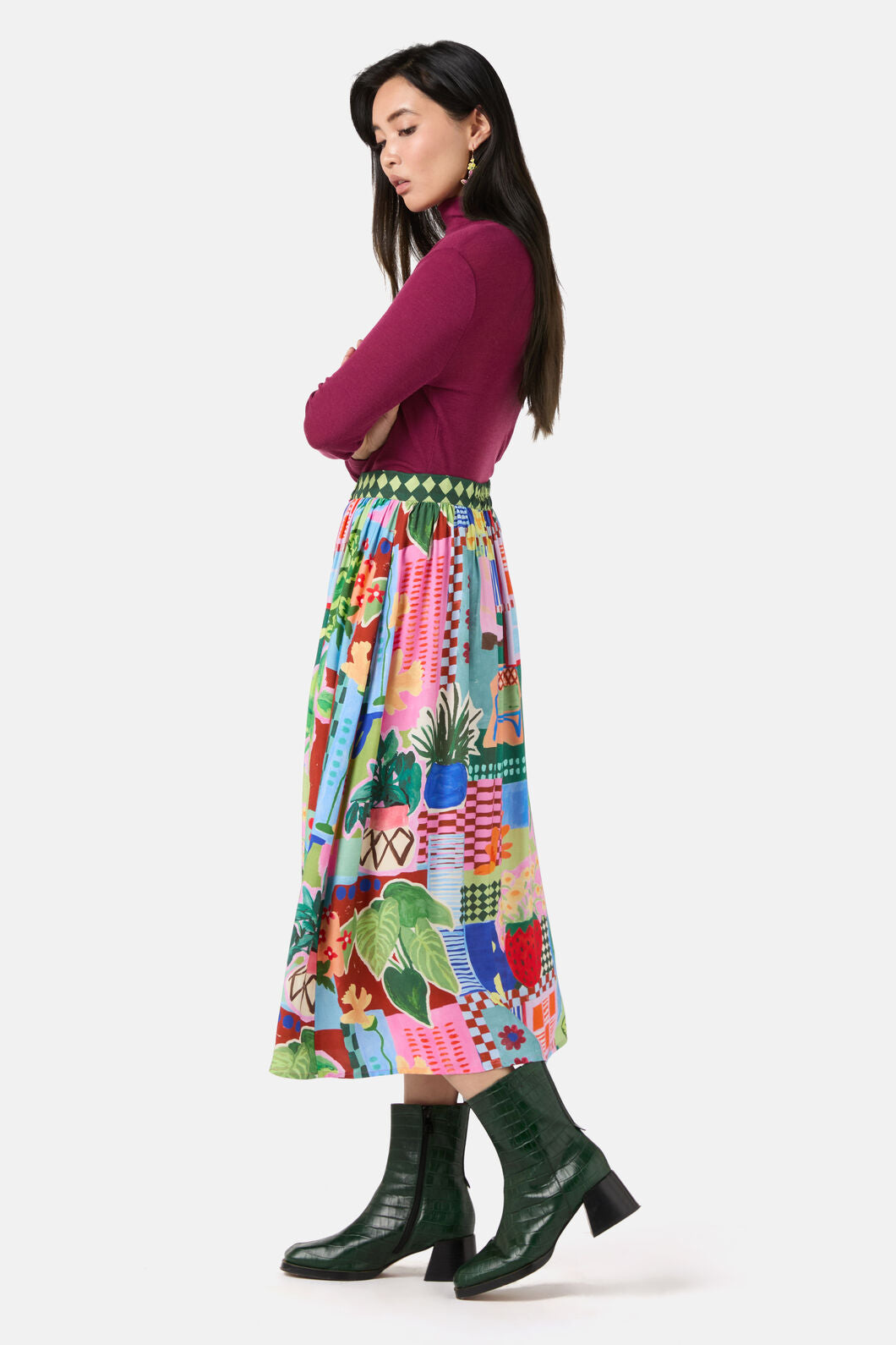 Gorman - Windowsill Skirt - print