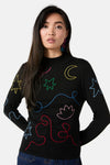 Gorman - Desert Squiggle Knit Top - black