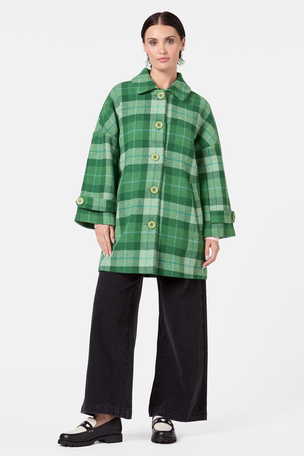 Gorman - Garden Check Coat - green