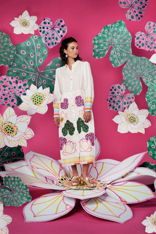 Gorman - White Lotus Dress - white