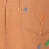 Desert Garden Denim Midi Skirt