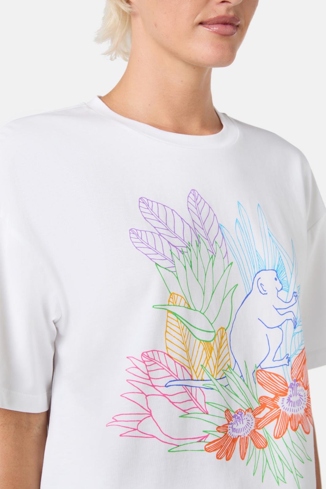 Gorman - Monkey Forest Tee - white