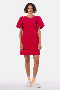 Gorman - Dean Cord Smock Dress - raspberry
