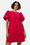 Gorman - Dean Cord Smock Dress - raspberry