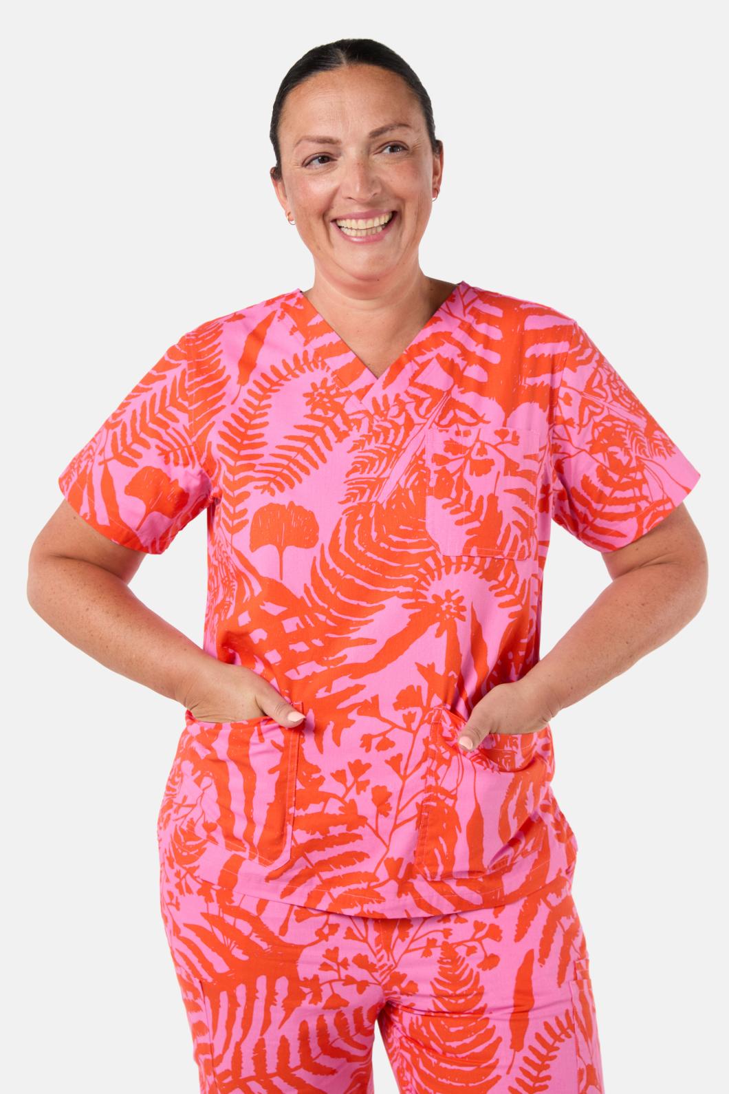 Sunset Fern Scrub Set