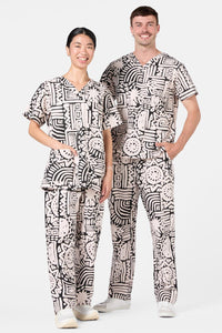 Gorman - Brushstroke Scrub Set - black