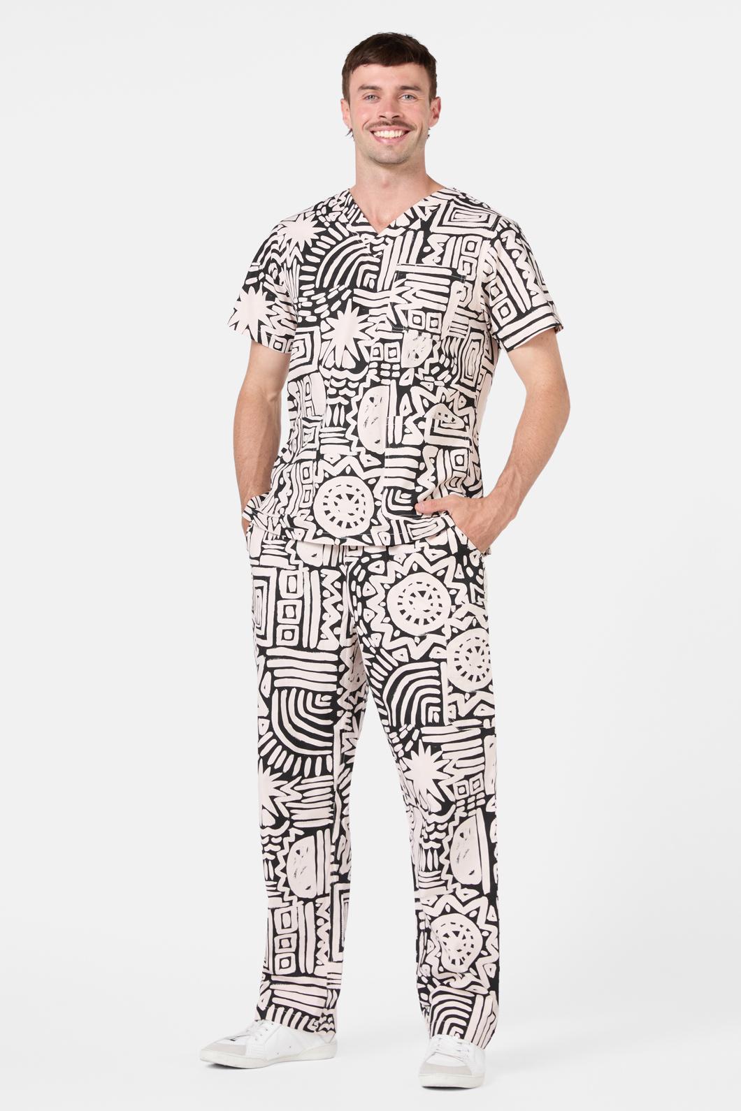 Gorman - Brushstroke Scrub Set - black