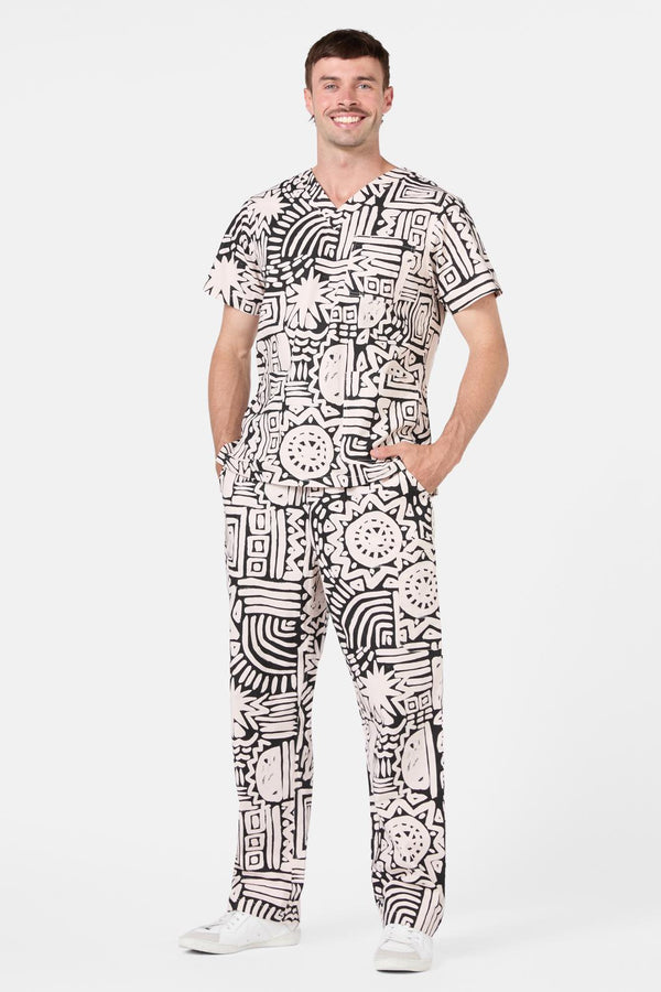 Gorman - Brushstroke Scrub Set - black