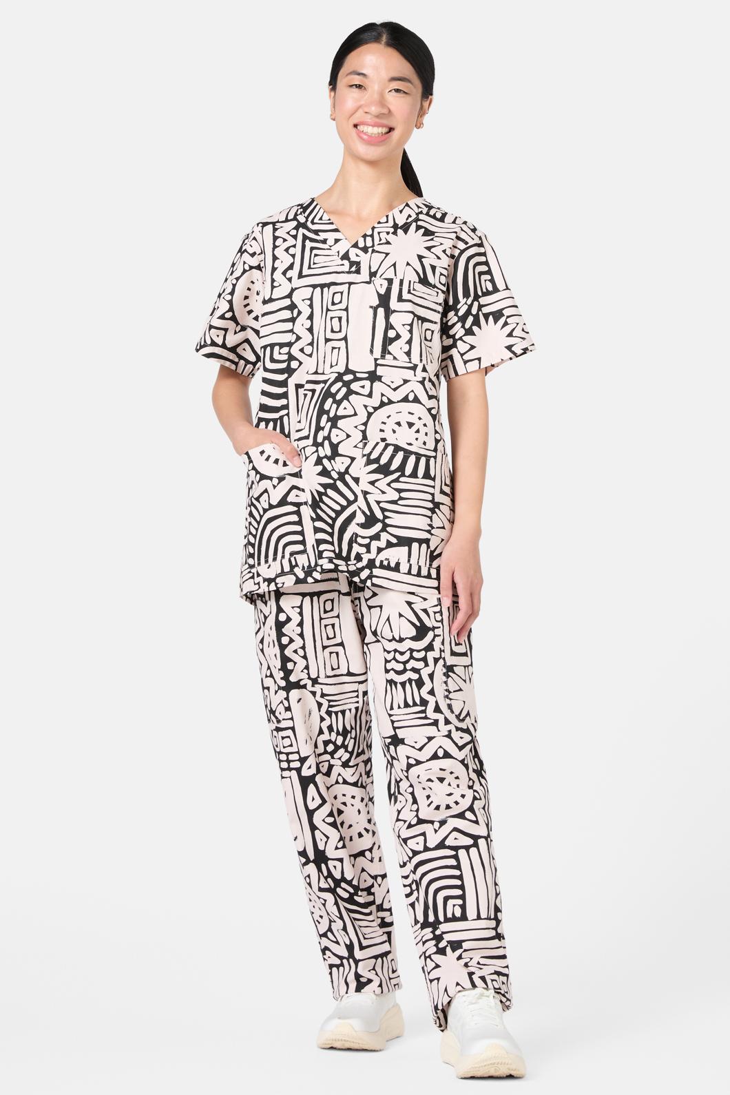 Gorman - Brushstroke Scrub Set - black