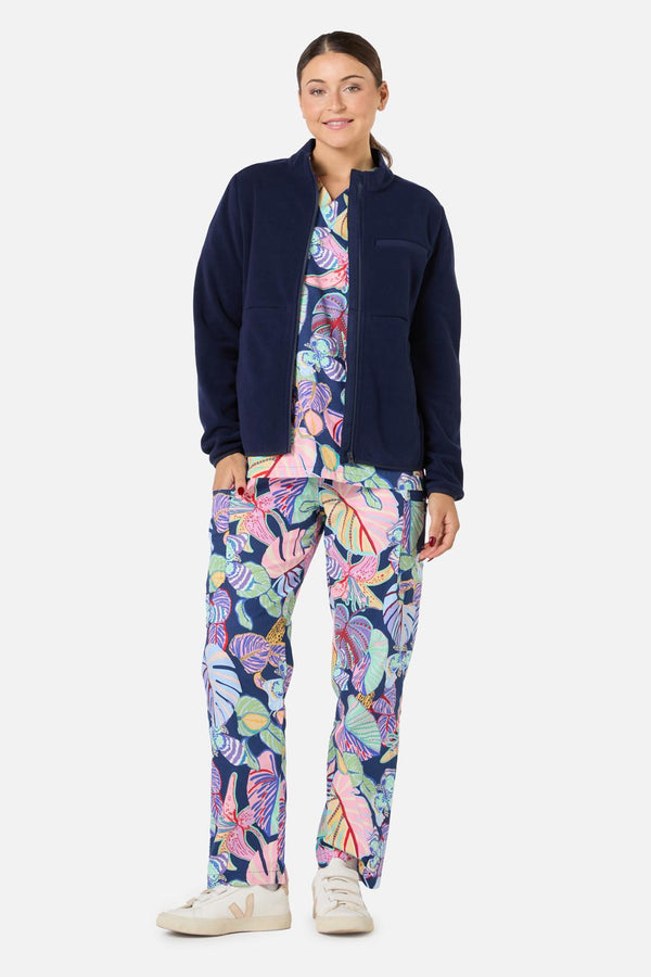 Gorman - Scrubs Navy Micro Polar Fleece Jkt - navy