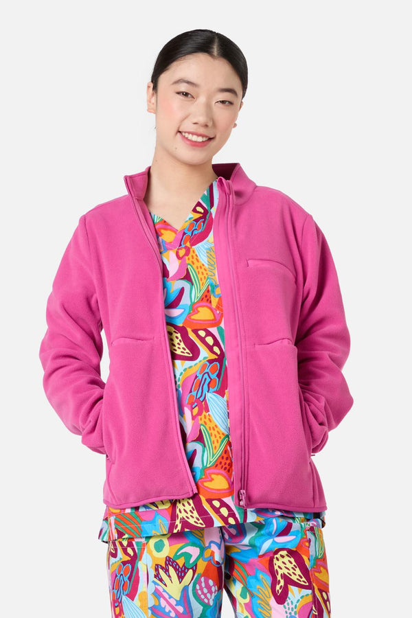 Gorman - Scrubs Pink Micro Polar Fleece Jkt - pink