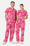 Gorman - Queen Of Hearts Scrub Set - pink