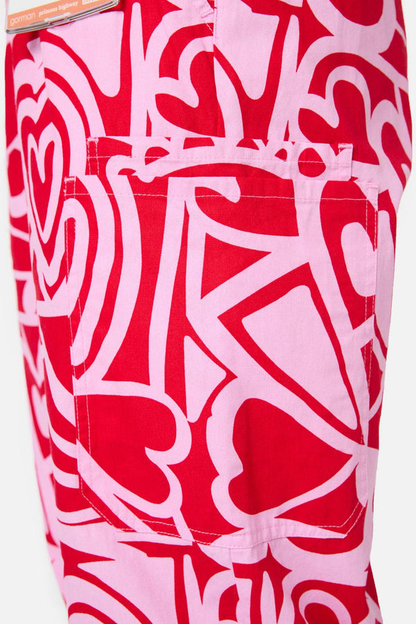 Gorman - Queen Of Hearts Scrub Set - pink