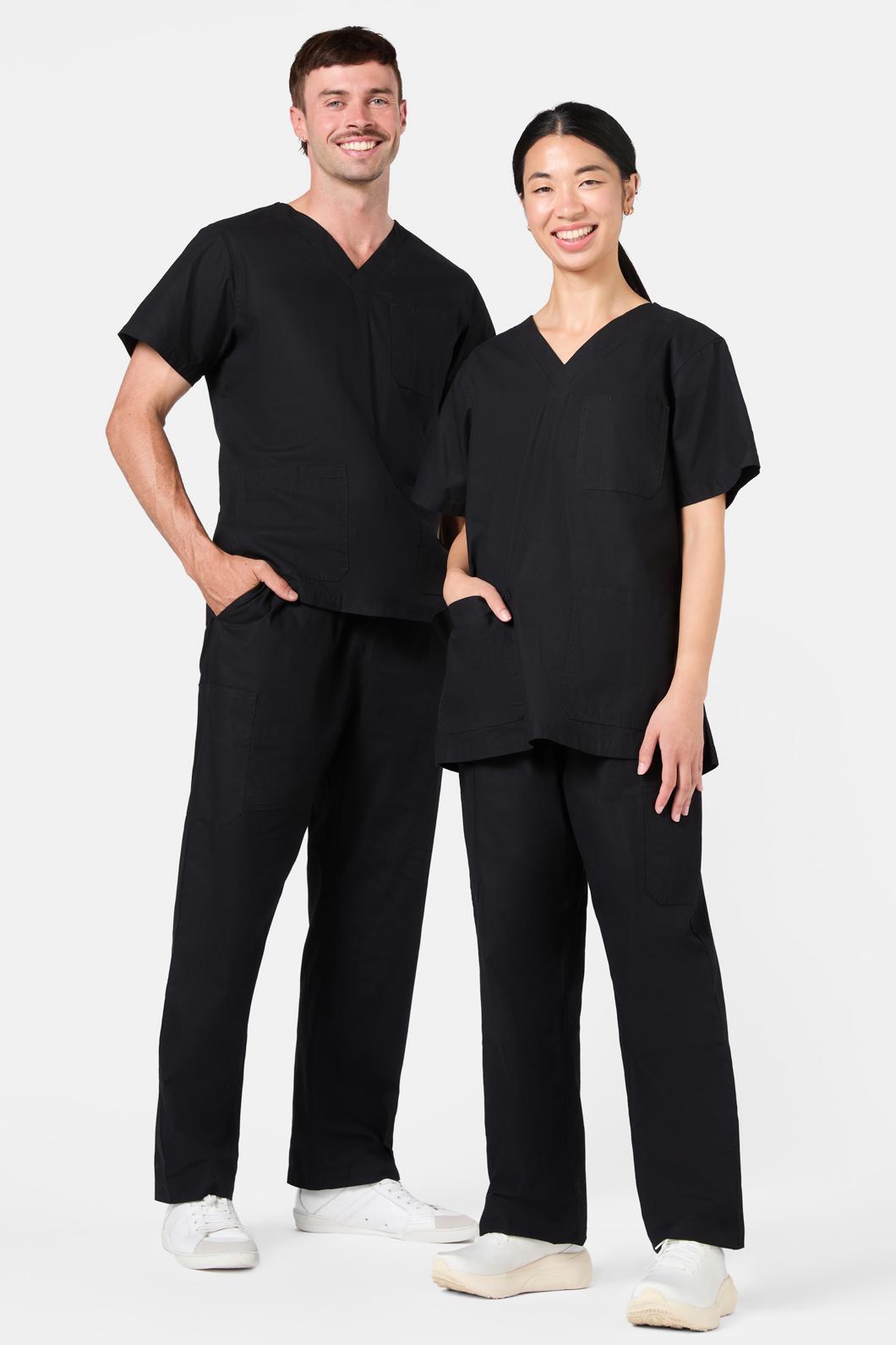 Plain Black Scrub Set – Gorman