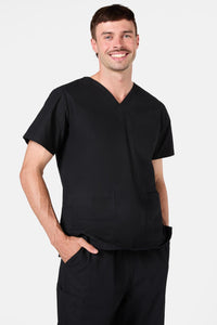 Gorman - Plain Black Scrub Set - black