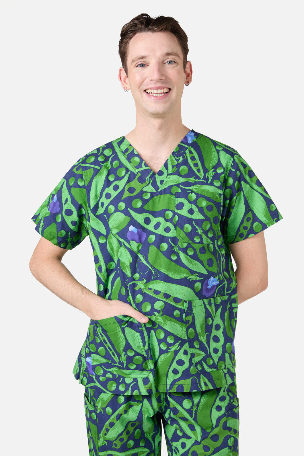 Gorman - Peas Everywhere Scrub Set - navy
