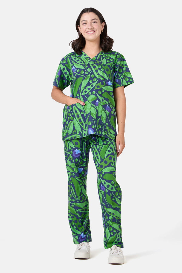 Gorman - Peas Everywhere Scrub Set - navy