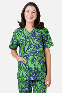 Gorman - Peas Everywhere Scrub Set - navy