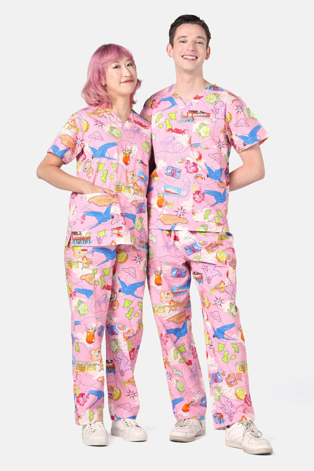 Gorman - Souvenir Scrub Set - pink