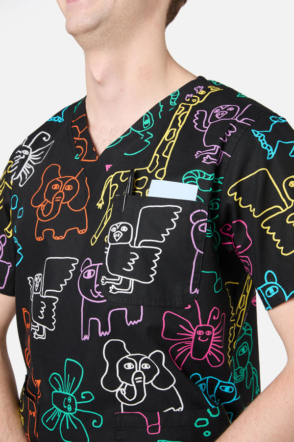 Gorman - Zoo Time Scrub Set - multi