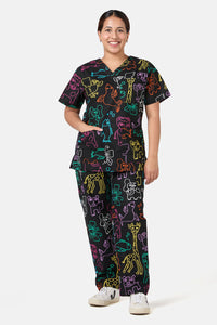 Gorman - Zoo Time Scrub Set - multi