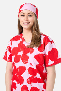 Gorman - Poppy Scrub Hat - print