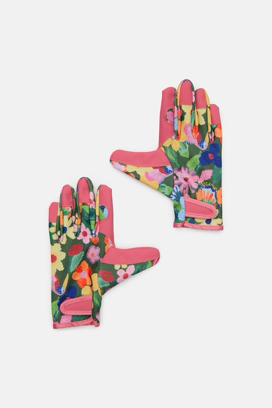 Gorman - Cross Stitch Flower Gloves - print