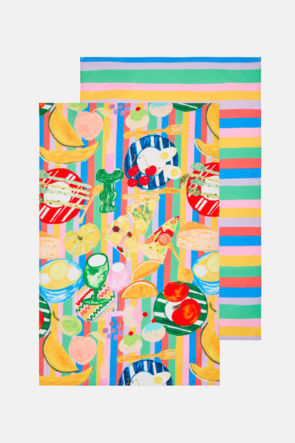 Gorman - Brunch Time Tea Towel Set - print
