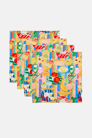 Gorman - Brunch Time Napkin Set - print