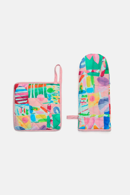 Gorman - Montage Oven Mitt Set - print