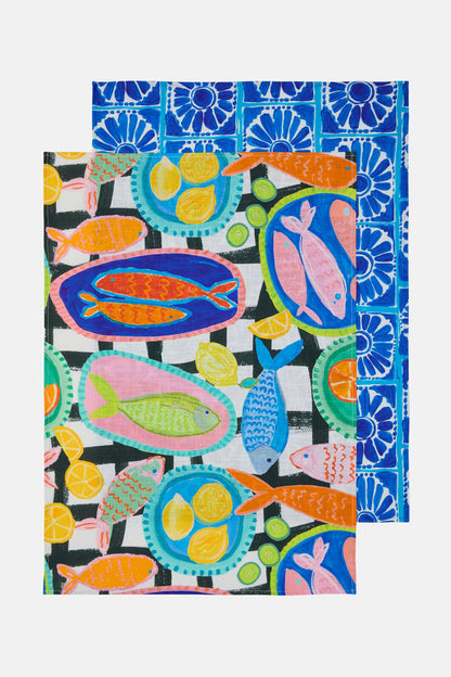Gorman - Alfresco Tea Towel Set - print