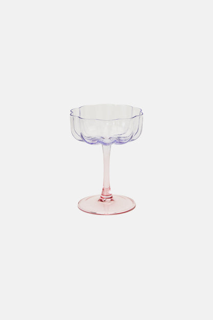 Gorman - Scallop Champagne Glass S/2 - multi