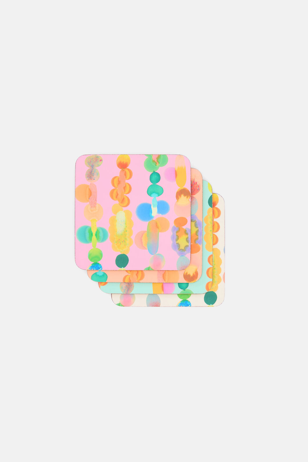Gorman - Rainbow Drops Coaster Set 4 - print