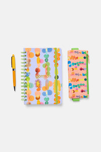Gorman - Rainbow Drops Book Pen Case Set - print