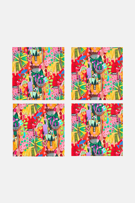 Gorman - Lola's House Napkin Setx 4 - print