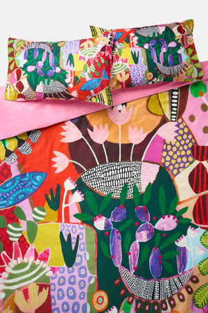 Gorman - Lola's House Bedding Set QB - print