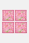 Gorman - Pop Lily Napkin Set 4 - print