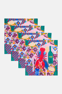 Gorman - Le Pique-Nique Napkin Set 4 - print